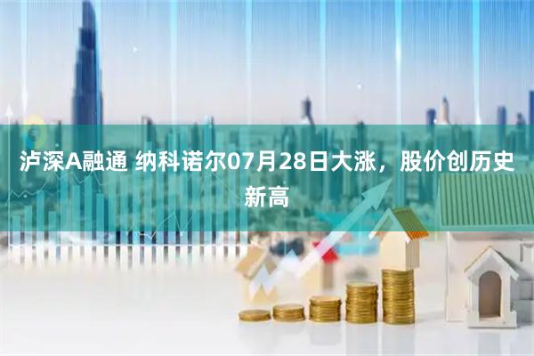 泸深A融通 纳科诺尔07月28日大涨，股价创历史新高
