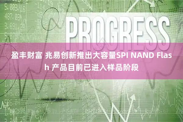 盈丰财富 兆易创新推出大容量SPI NAND Flash 产品目前已进入样品阶段